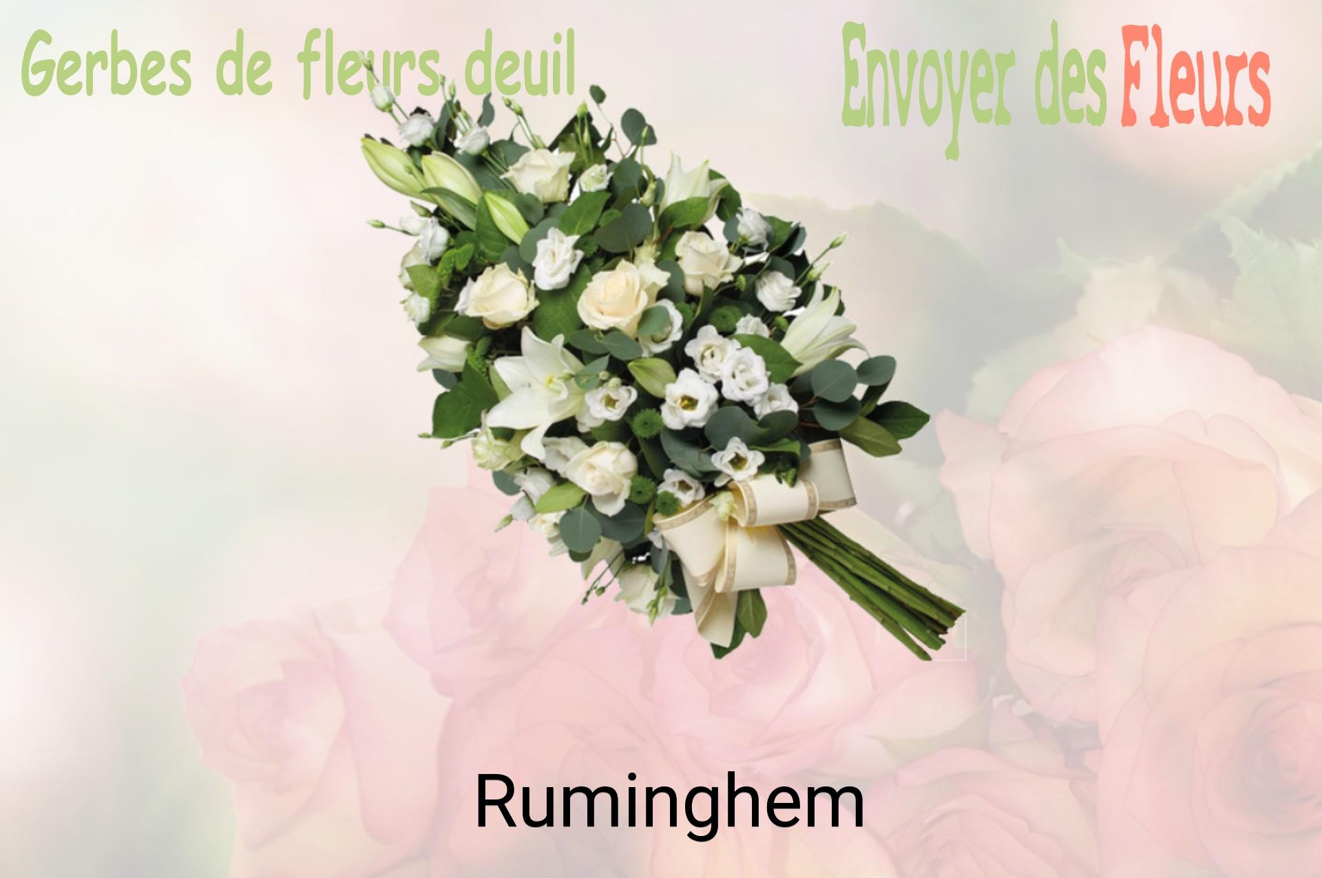 Gerbe de fleurs de deuil livrée à Ruminghem